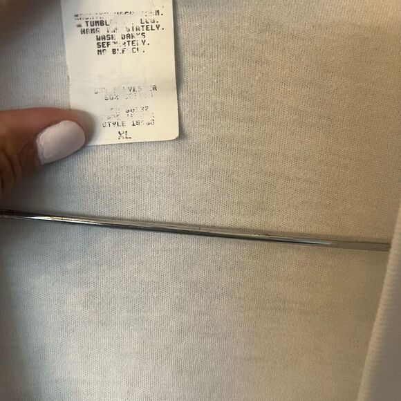 BonWorth White Cardigan with Golf Embroidery - Picture 4 of 7